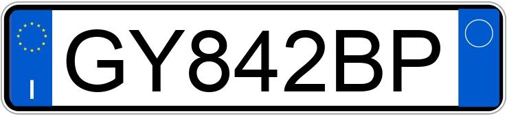 Numer rejestracyjny GY842BP posiada FIAT 500X