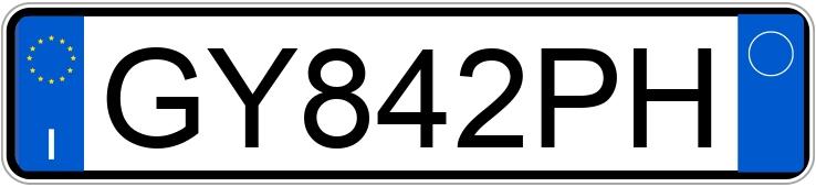 Numer rejestracyjny GY842PH posiada LANCIA Ypsilon 4a serie Numer rejestracyjny GY842PH posiada LANCIA Ypsilon 4a serie