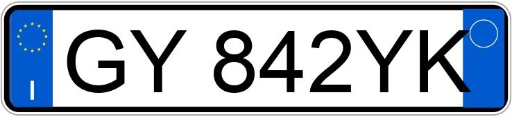 Numer rejestracyjny GY842YK posiada VOLKSWAGEN Golf 7a serie