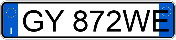 Numer rejestracyjny GY872WE posiada VOLKSWAGEN Touran 3a serie