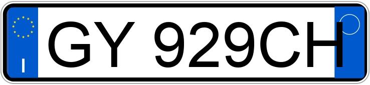 Numer rejestracyjny GY929CH posiada CITROEN C3 2a serie
