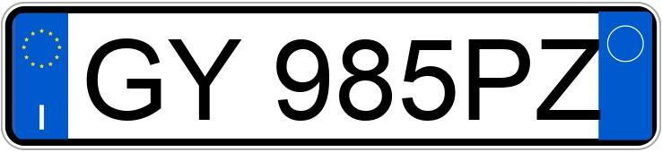 Numer rejestracyjny GY985PZ posiada CITROEN C3 Picasso