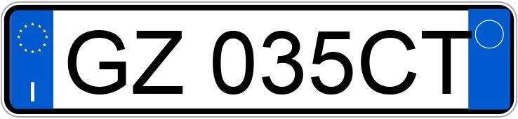 Numer rejestracyjny GZ035CT posiada FERRARI 12Cilindri Numer rejestracyjny GZ035CT posiada FERRARI 12Cilindri