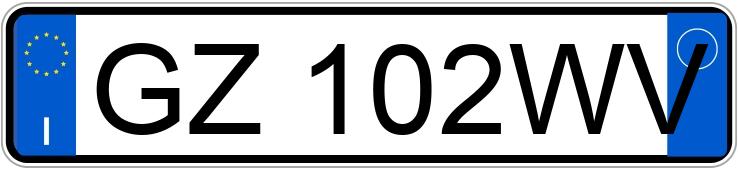 Numer rejestracyjny GZ102WV posiada BMW X1