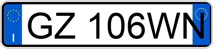 Numer rejestracyjny GZ106WN posiada JEEP Compass 2a serie