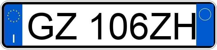 Numer rejestracyjny GZ106ZH posiada BMW Z4