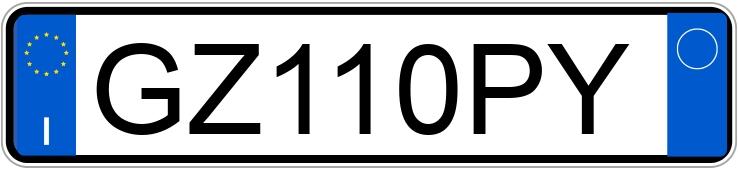 Numer rejestracyjny GZ110PY posiada VOLKSWAGEN Golf 8a serie Numer rejestracyjny GZ110PY posiada VOLKSWAGEN Golf 8a serie