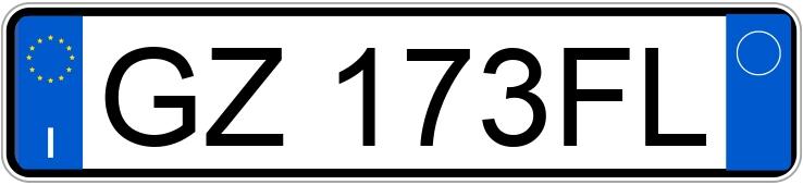 Numer rejestracyjny GZ173FL posiada FIAT Panda 3a serie Numer rejestracyjny GZ173FL posiada FIAT Panda 3a serie