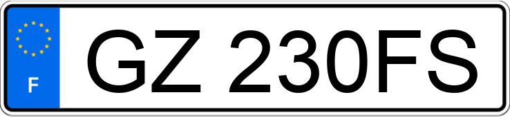 Numer rejestracyjny GZ230FS posiada RENAULT SCENIC III