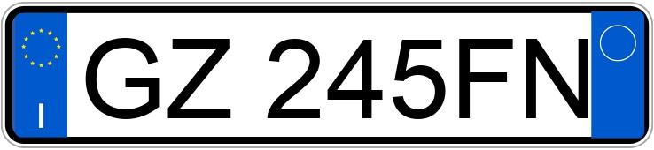 Numer rejestracyjny GZ245FN posiada MERCEDES-BENZ A 180 D