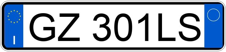 El número de registro GZ301LS tiene FORD FOCUS