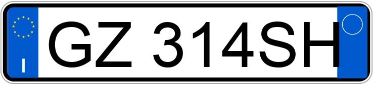 Numer rejestracyjny GZ314SH posiada AUDI A5 3a serie Numer rejestracyjny GZ314SH posiada AUDI A5 3a serie