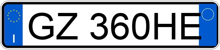 Numer rejestracyjny GZ360HE posiada ALFA ROMEO Tonale