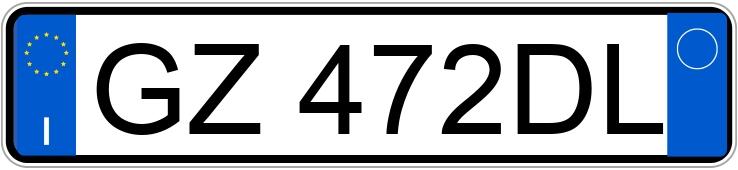 Numer rejestracyjny GZ472DL posiada FIAT Panda 3a serie Numer rejestracyjny GZ472DL posiada FIAT Panda 3a serie