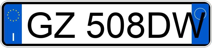 Numer rejestracyjny GZ508DW posiada KIA Stonic