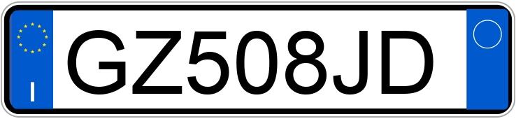 Numer rejestracyjny GZ508JD posiada BMW Serie 1