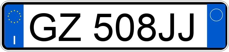 Numer rejestracyjny GZ508JJ posiada NISSAN Qashqai 3a serie Numer rejestracyjny GZ508JJ posiada NISSAN Qashqai 3a serie