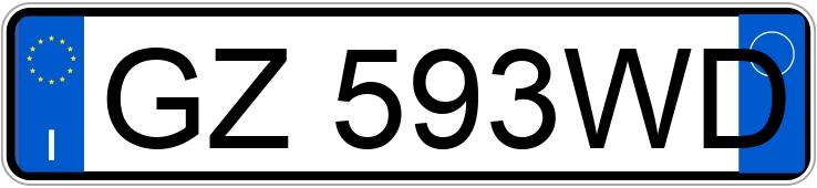 Numer rejestracyjny GZ593WD posiada OPEL Corsa 6a serie Numer rejestracyjny GZ593WD posiada OPEL Corsa 6a serie