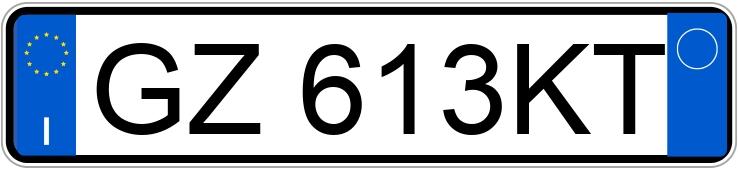 Numer rejestracyjny GZ613KT posiada BMW S. 5 Numer rejestracyjny GZ613KT posiada BMW S. 5