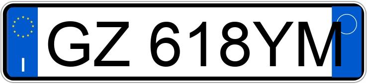 Numer rejestracyjny GZ618YM posiada FERRARI Purosangue