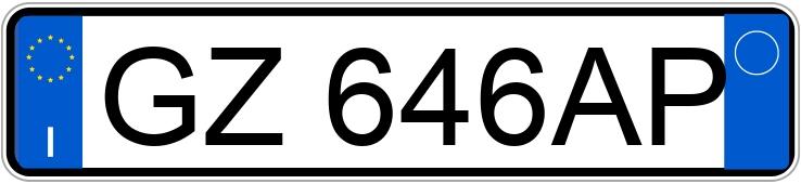 Numer rejestracyjny GZ646AP posiada TOYOTA Aygo X