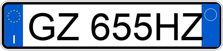 Numer rejestracyjny GZ655HZ posiada mercedes GLA