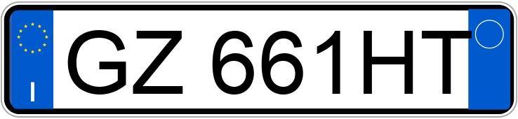 Numer rejestracyjny GZ661HT posiada VOLKSWAGEN Golf 8a serie