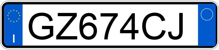 Numer rejestracyjny GZ674CJ posiada AUDI A3 4a serie Numer rejestracyjny GZ674CJ posiada AUDI A3 4a serie