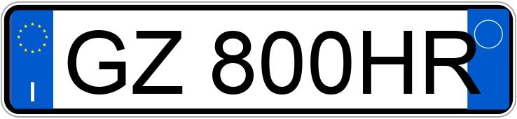 Il numero di registrazione GZ800HR ha MERCEDES-BENZ GLA 200 D