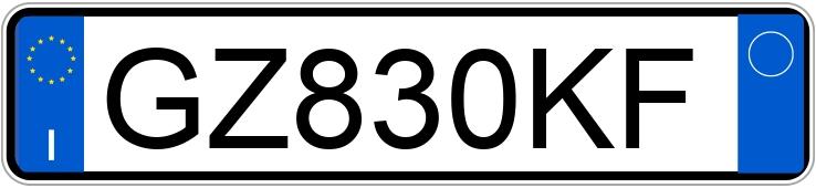 Numer rejestracyjny GZ830KF posiada BMW X2