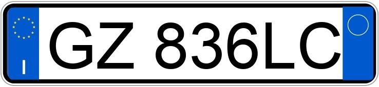 Numer rejestracyjny GZ836LC posiada MERCEDES Classe A