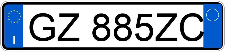 Numer rejestracyjny GZ885ZC posiada BMW X2