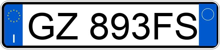 Numer rejestracyjny GZ893FS posiada FORD Tourneo Custom 2as