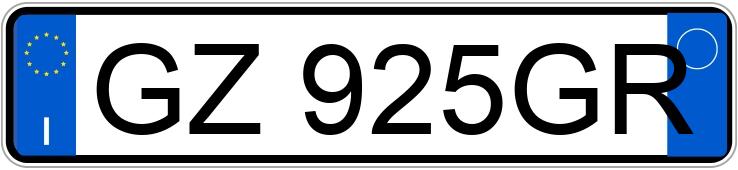 Numer rejestracyjny GZ925GR posiada SEAT Ibiza 5a serie