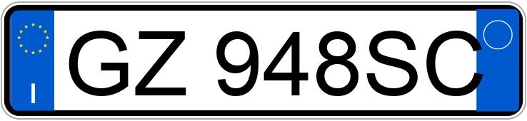 Numer rejestracyjny GZ948SC posiada PEUGEOT 208 2a serie
