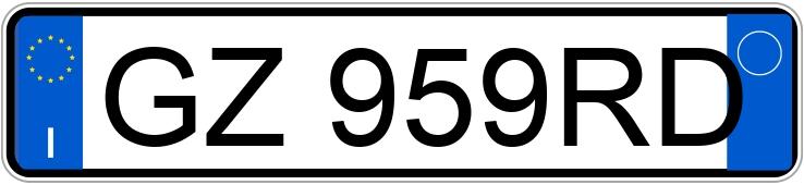 Numer rejestracyjny GZ959RD posiada RENAULT Clio 5a serie