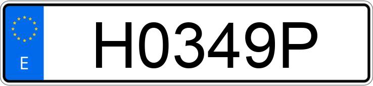 Numer rejestracyjny H0349P posiada HONDA VT 600 C