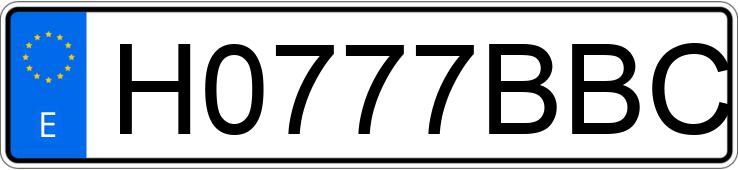Numer rejestracyjny H0777BBC posiada RENAULT 5