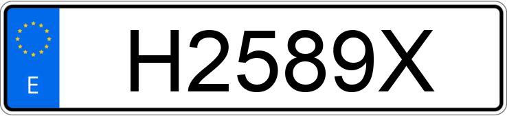 Numer rejestracyjny H2589X posiada TOYOTA LAND CRUISER