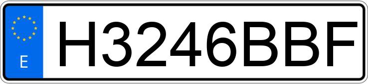 Numer rejestracyjny H3246BBF posiada VOLKSWAGEN GOLF Numer rejestracyjny H3246BBF posiada VOLKSWAGEN GOLF