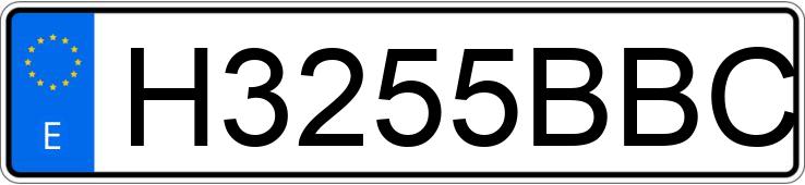 Numer rejestracyjny H3255BBC posiada Mercedes 