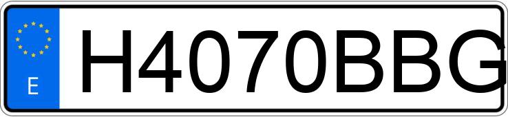 Numer rejestracyjny H4070BBG posiada CHEVROLET-GM CORVETTE