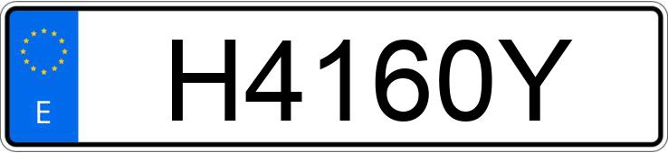 Numer rejestracyjny H4160Y posiada VOLKSWAGEN GOLF Numer rejestracyjny H4160Y posiada VOLKSWAGEN GOLF