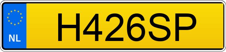 Numer rejestracyjny H426SP posiada MERCEDES-BENZ E