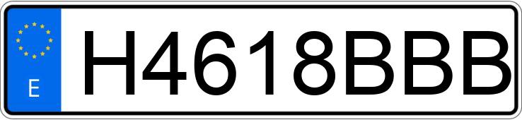 Numer rejestracyjny H4618BBB posiada ROLLS ROYCE SILVER