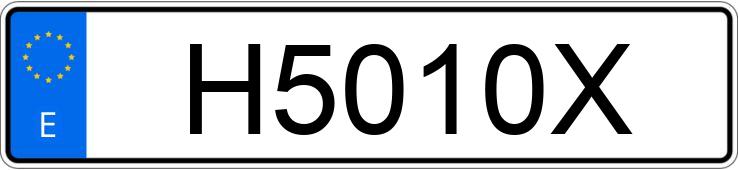 Numer rejestracyjny H5010X posiada SEAT TOLEDO Numer rejestracyjny H5010X posiada SEAT TOLEDO