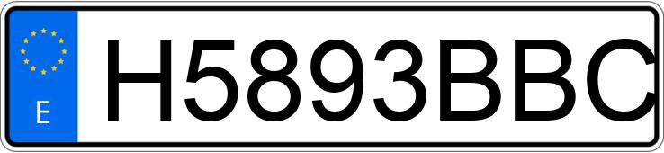 Numer rejestracyjny H5893BBC posiada MERCEDES 280 (123) C 143