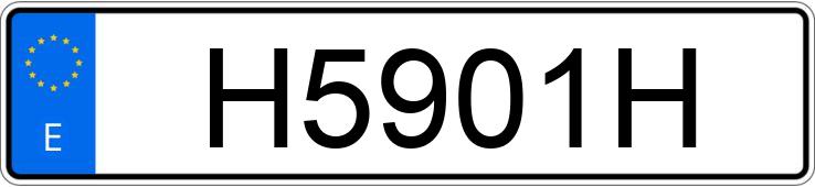 Numer rejestracyjny H5901H posiada RENAULT 5 Numer rejestracyjny H5901H posiada RENAULT 5