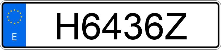 Numer rejestracyjny H6436Z posiada MAN N