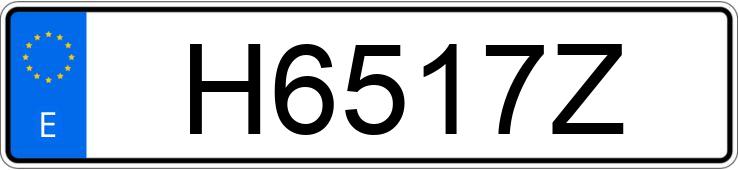 Numer rejestracyjny H6517Z posiada SEAT IBIZA Numer rejestracyjny H6517Z posiada SEAT IBIZA